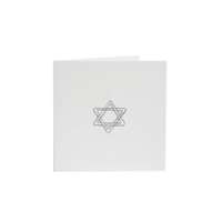 Cartão Luxo - Estrela de David - Branco