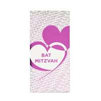 Cartão de Bat Mitzvah para dinheiro corações