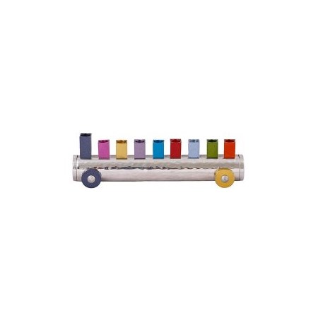Chanukiá tubo multicolor (EMANUEL)