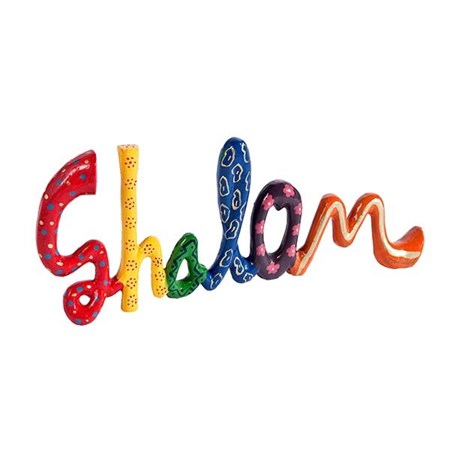 Enfeite Shalom de cerâmica (Emanuel)